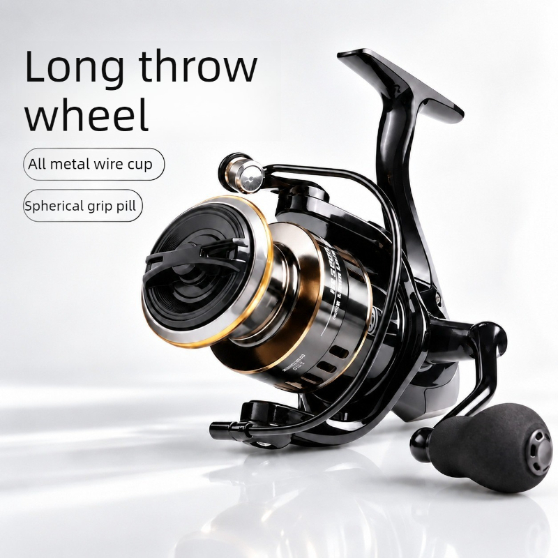 Trolling Reel - Lure Fishing: volledig metalen spinmolen voor