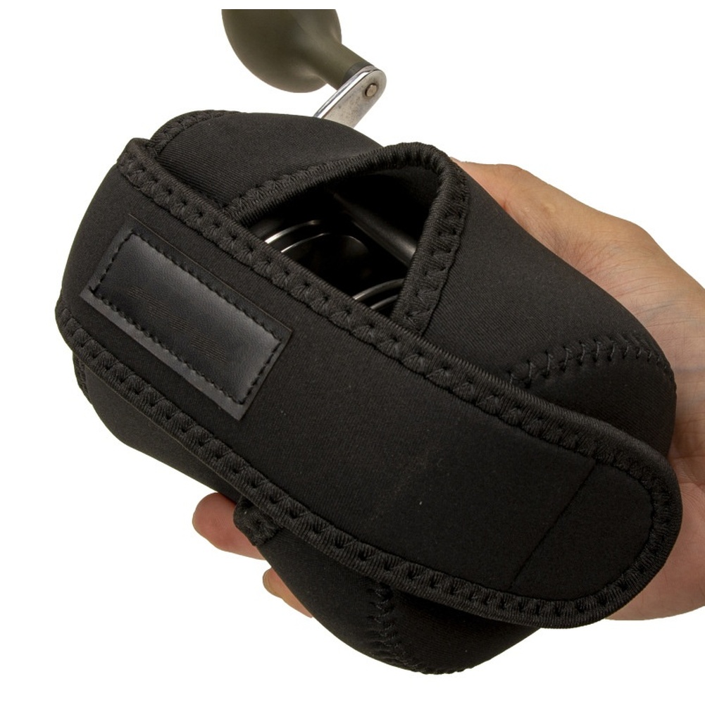 Zwarte elastische neopreen tas - Baitcasting Reel recensie en prijs